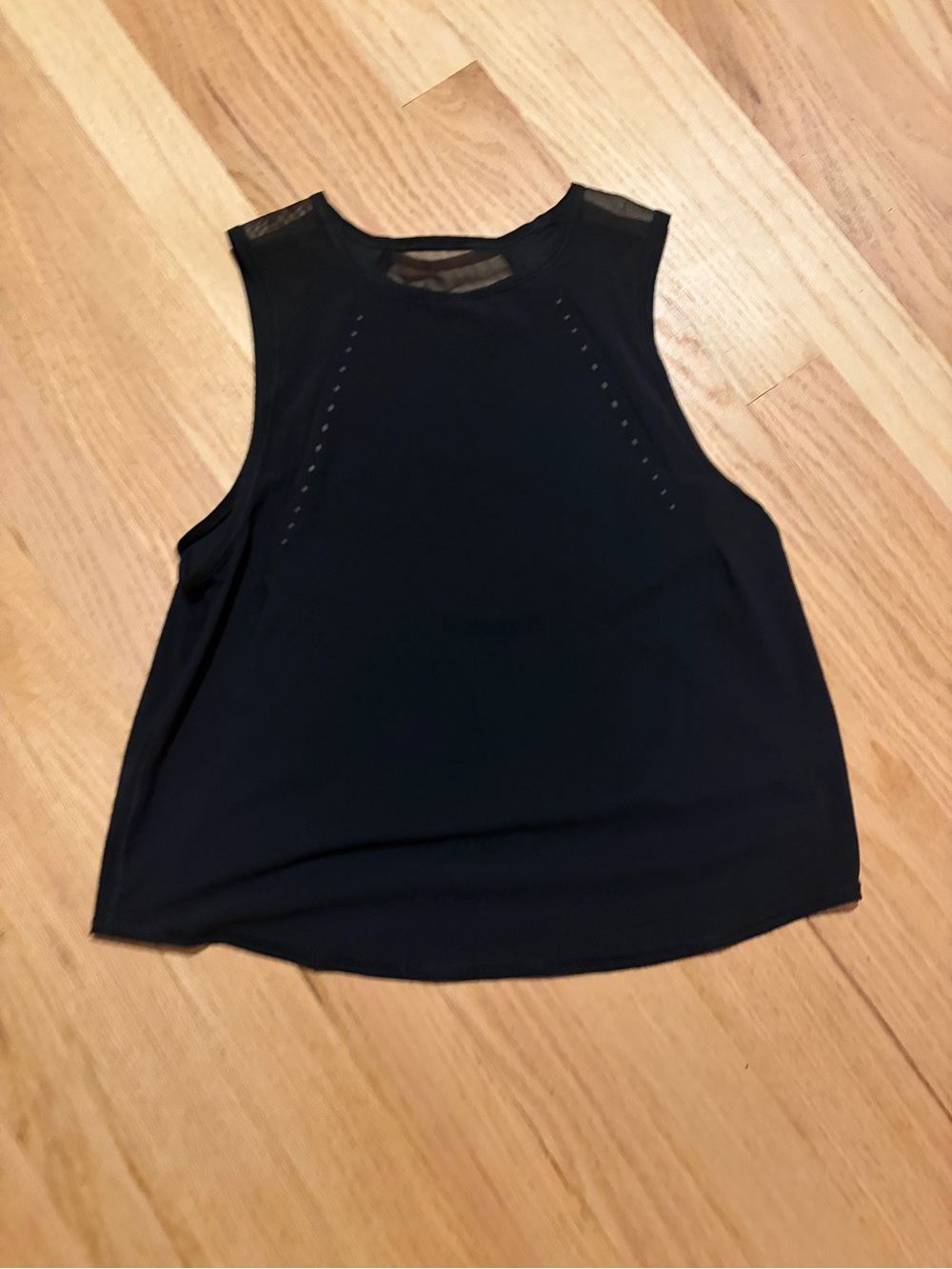 lululemon athletica Black Mesh-Trim Performance Tank